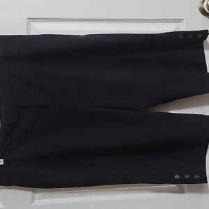 Marona Black Peddle Pusher Pants Women’s 24W Wide Leg Stretch Office Casual